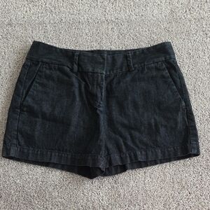 LOFT Black Denim Short Shorts